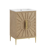 Briar 24" Bathroom Vanity in Oak White