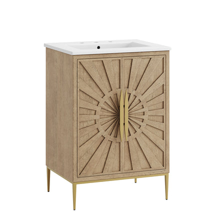 Awaken 24" Bathroom Vanity in Oak White