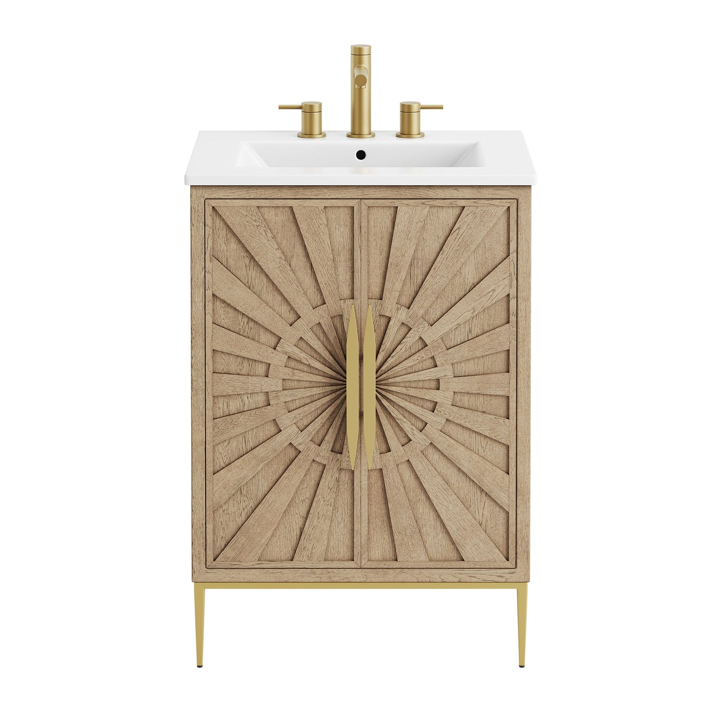 Briar 24" Bathroom Vanity in Oak White