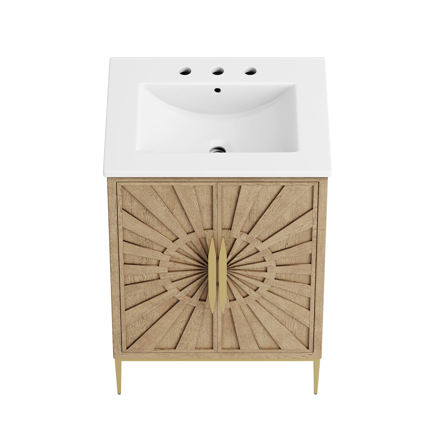 Briar 24" Bathroom Vanity in Oak White