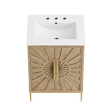 Briar 24" Bathroom Vanity in Oak White