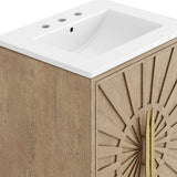 Briar 24" Bathroom Vanity in Oak White