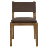 Bora Vegan Leather Dining Side Chair in Espresso