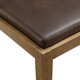 Bora Vegan Leather Dining Side Chair in Espresso