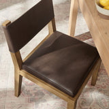 Bora Vegan Leather Dining Side Chair in Espresso