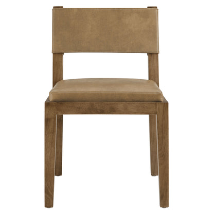 Calder Vegan Leather Dining Side Chair by Furniture for America