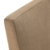 Yara Upholstered Linen-Blend Slipcovered Dining Chair in Almond