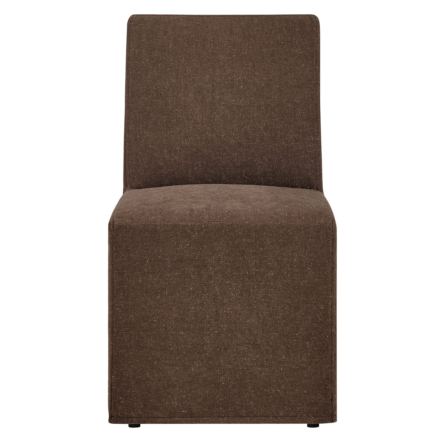 Tessera Upholstered Linen-Blend Slipcovered Dining Chair by Furniture for America