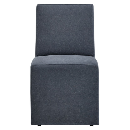 Tessera Upholstered Linen-Blend Slipcovered Dining Chair by Furniture for America