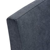 Yara Upholstered Linen-Blend Slipcovered Dining Chair in Denim