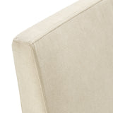 Yara Upholstered Linen-Blend Slipcovered Dining Chair in Linen