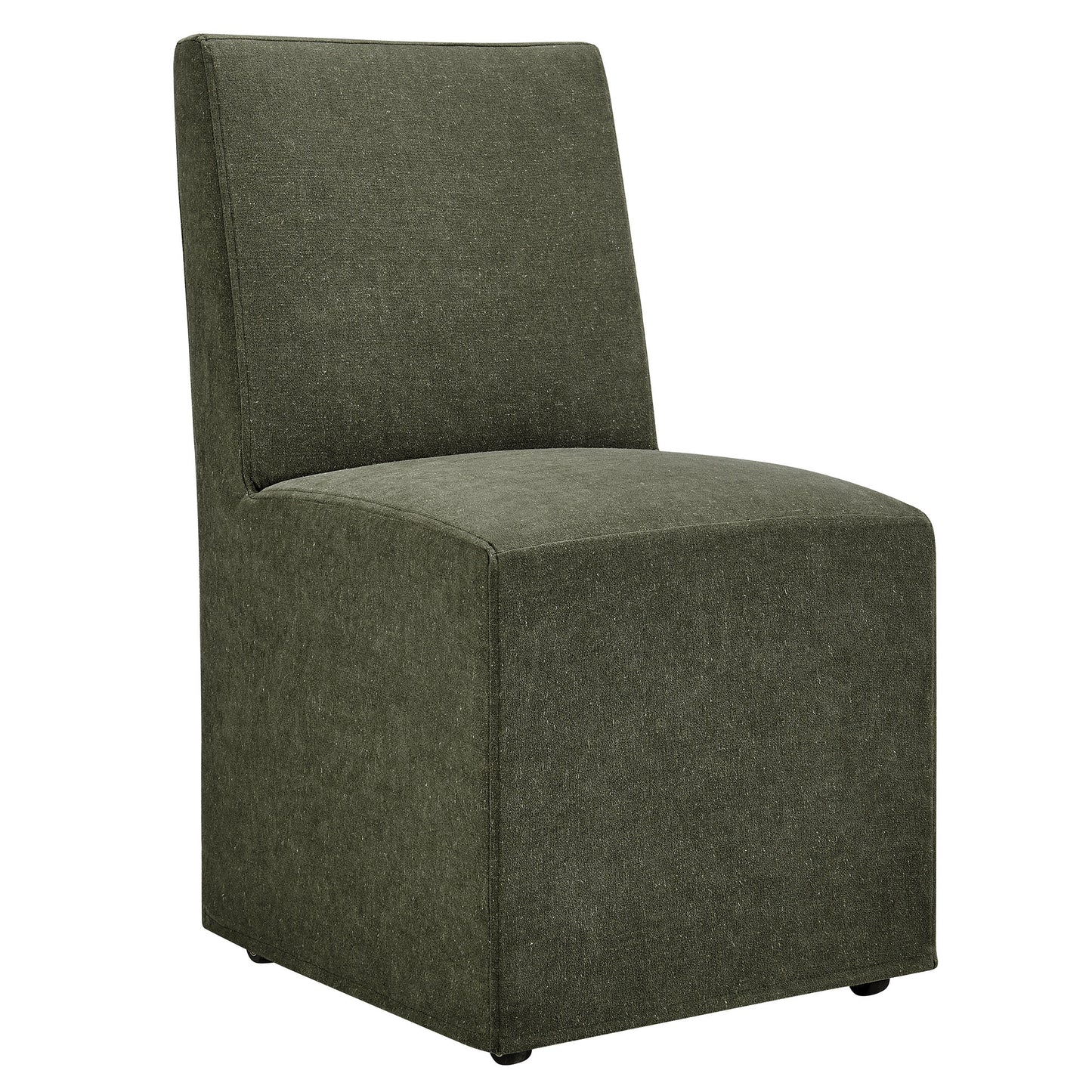 Tessera Upholstered Linen-Blend Slipcovered Dining Chair by Furniture for America