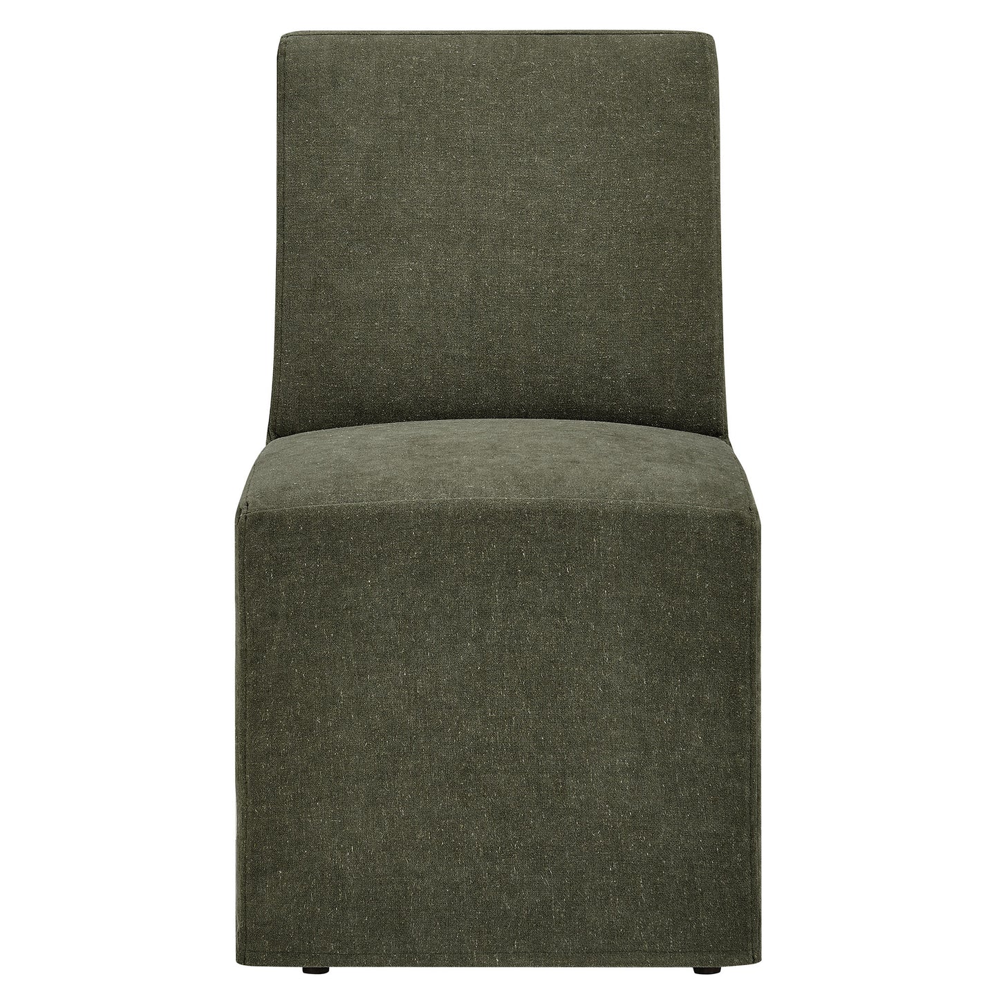 Tessera Upholstered Linen-Blend Slipcovered Dining Chair by Furniture for America