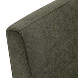 Yara Upholstered Linen-Blend Slipcovered Dining Chair in Sage