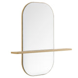 Ursa Large Oval Mirror in Oak