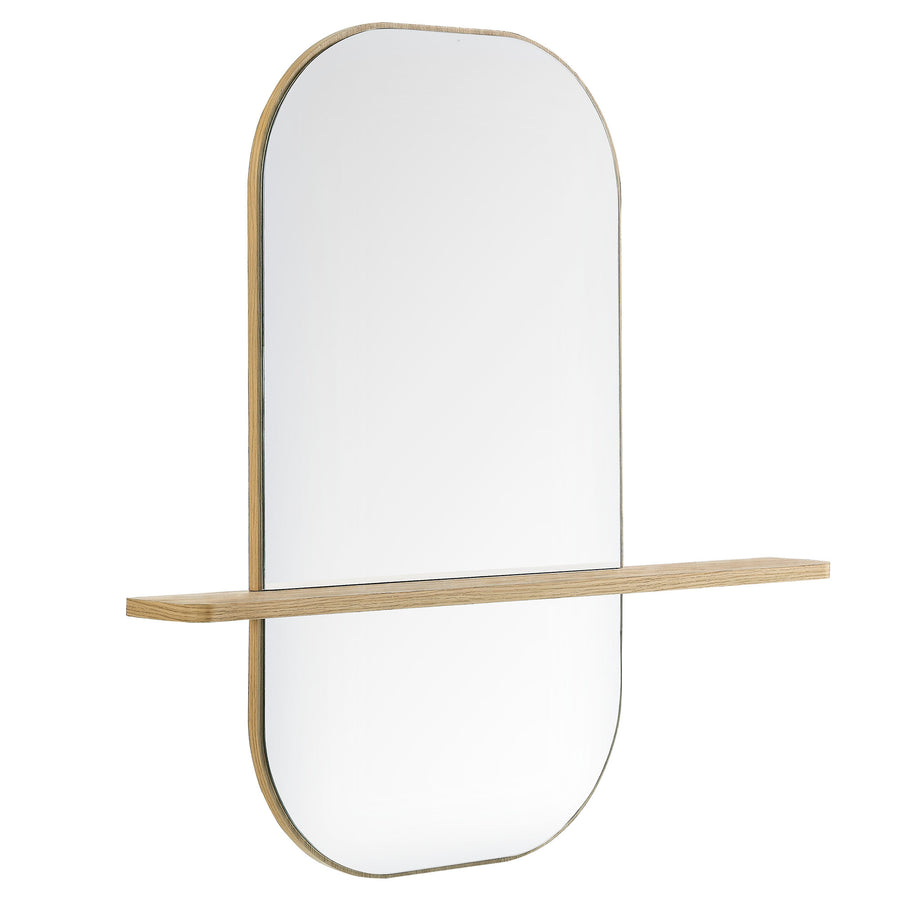 Ursa Large Oval Mirror in Oak