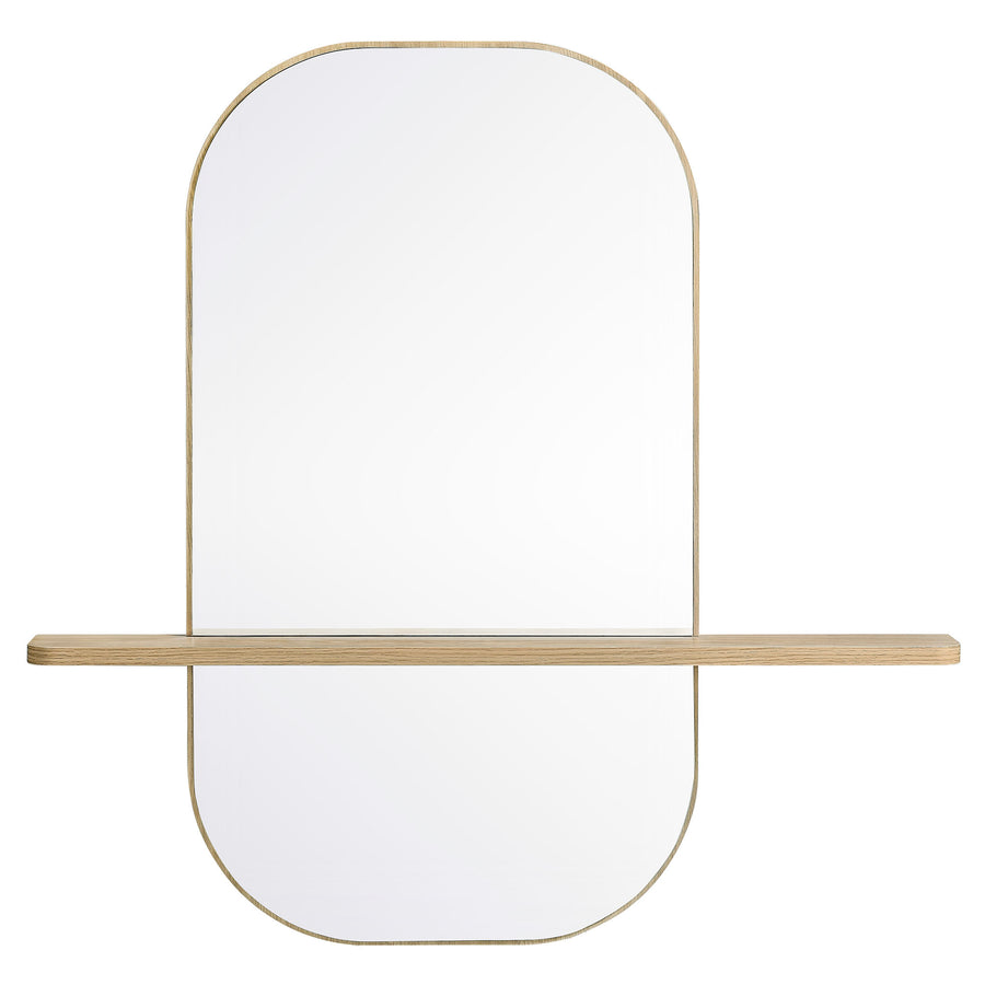 Ursa Large Oval Mirror in Oak