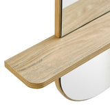Ursa Large Oval Mirror in Oak