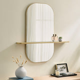 Ursa Large Oval Mirror in Oak