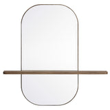 Ursa Large Oval Mirror in Walnut