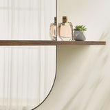 Ursa Large Oval Mirror in Walnut