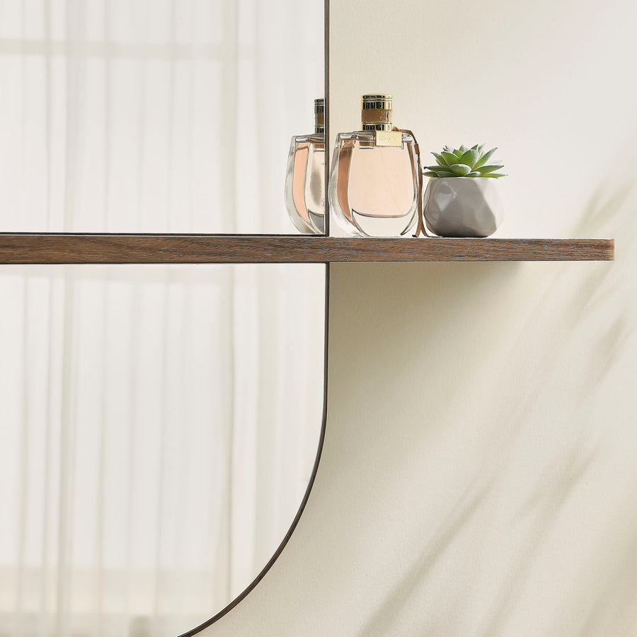 Ursa Large Oval Mirror in Walnut