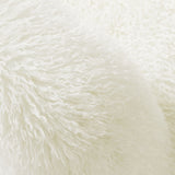 Comillas Faux Fur Accent Chair in White