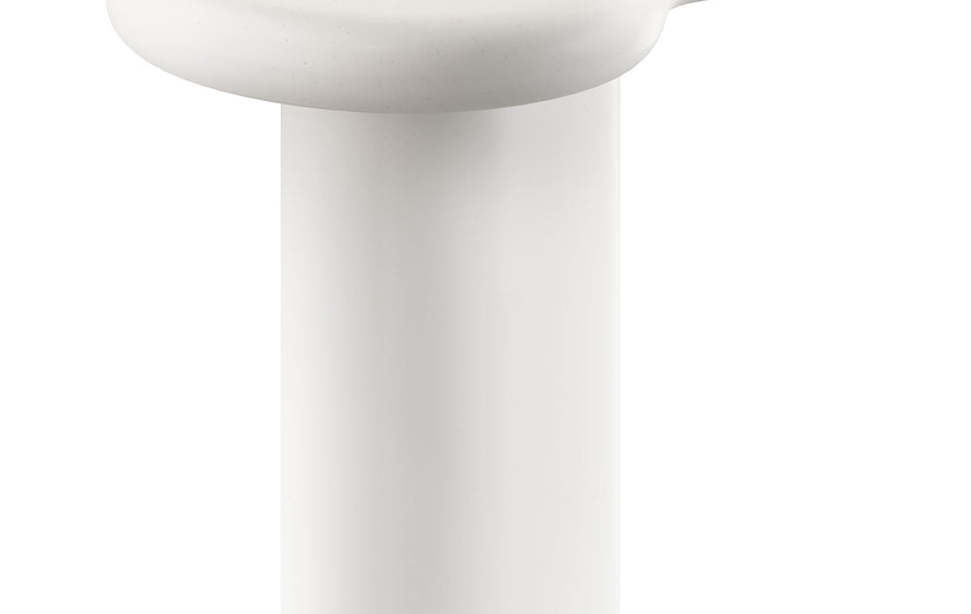 Wade Outdoor Patio Side Table in White