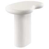 Wade Outdoor Patio Side Table in White