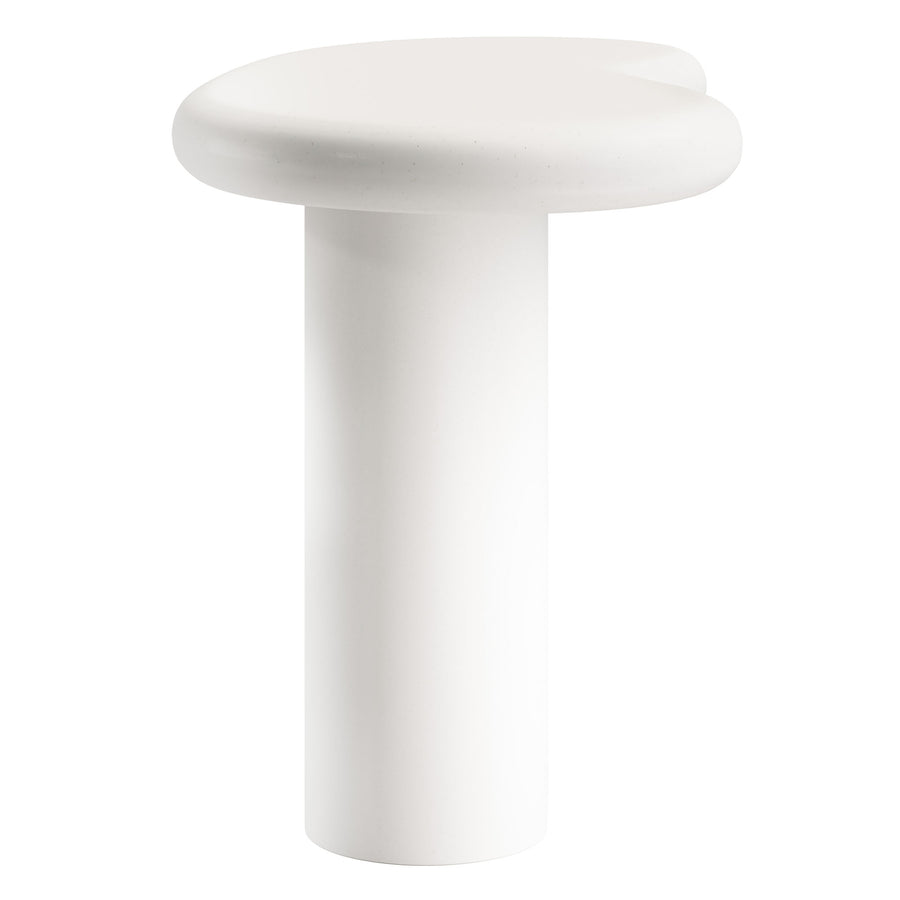 Wade Outdoor Patio Side Table in White