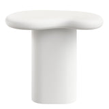 Wade Outdoor Patio Side Table in White
