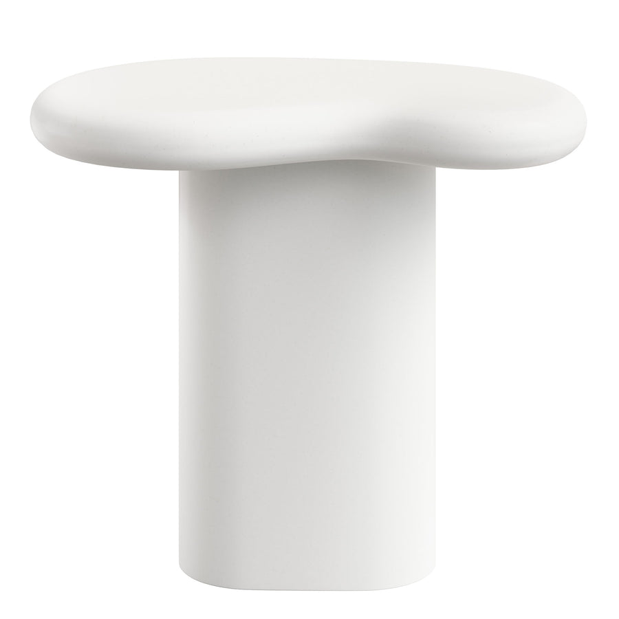 Wade Outdoor Patio Side Table in White