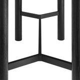 Wells Rectangular 60" Oak Wood Bar Table in Black