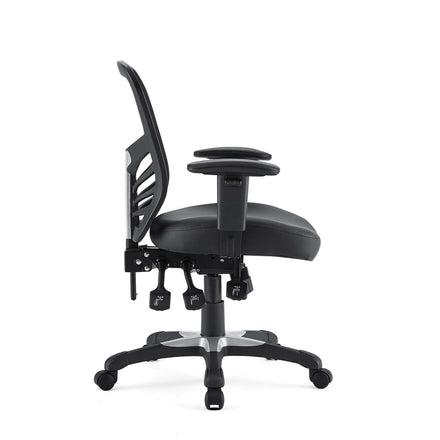 Articulate Vinyl Office Chair in Black