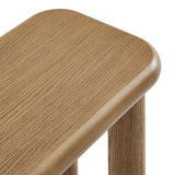 Wells 58" Oak Wood Bench in Weathered Oak