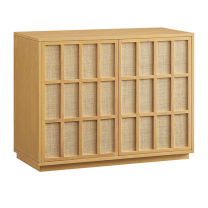 Aiko 39 Inch Japandi Accent Cabinet by Furniture for America