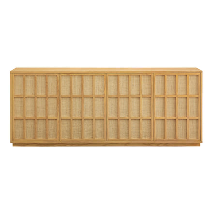 Aiko 76 Inch Japandi Sideboard in Light Oak