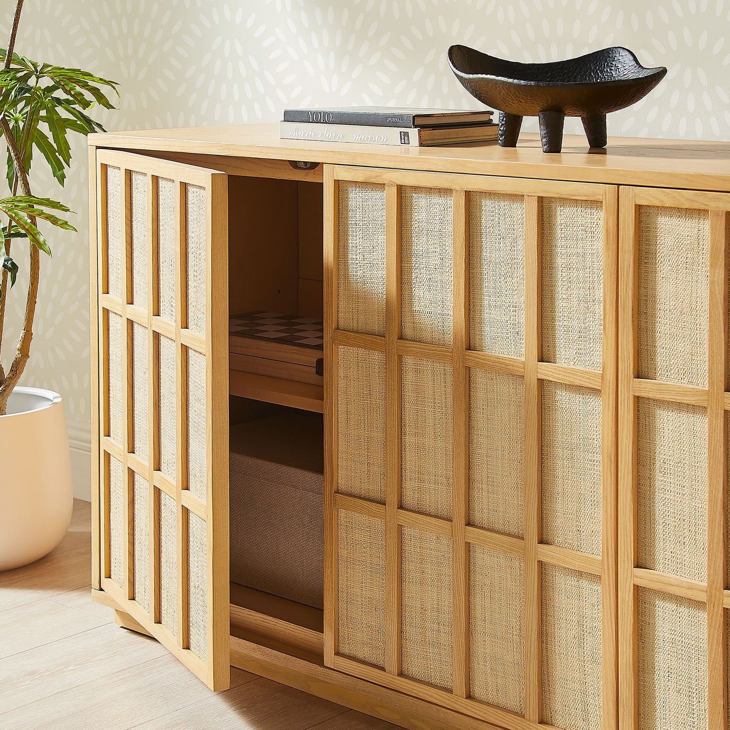 Aiko 76 Inch Japandi Sideboard by Furniture for America