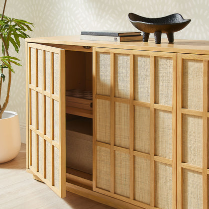 Aiko 76 Inch Japandi Sideboard by Furniture for America