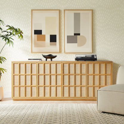 Aiko 76 Inch Japandi Sideboard by Furniture for America
