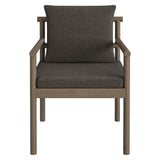 Lyric 7 Piece Outdoor Patio Teak Wood Dining Set in Weathered Gray Flint