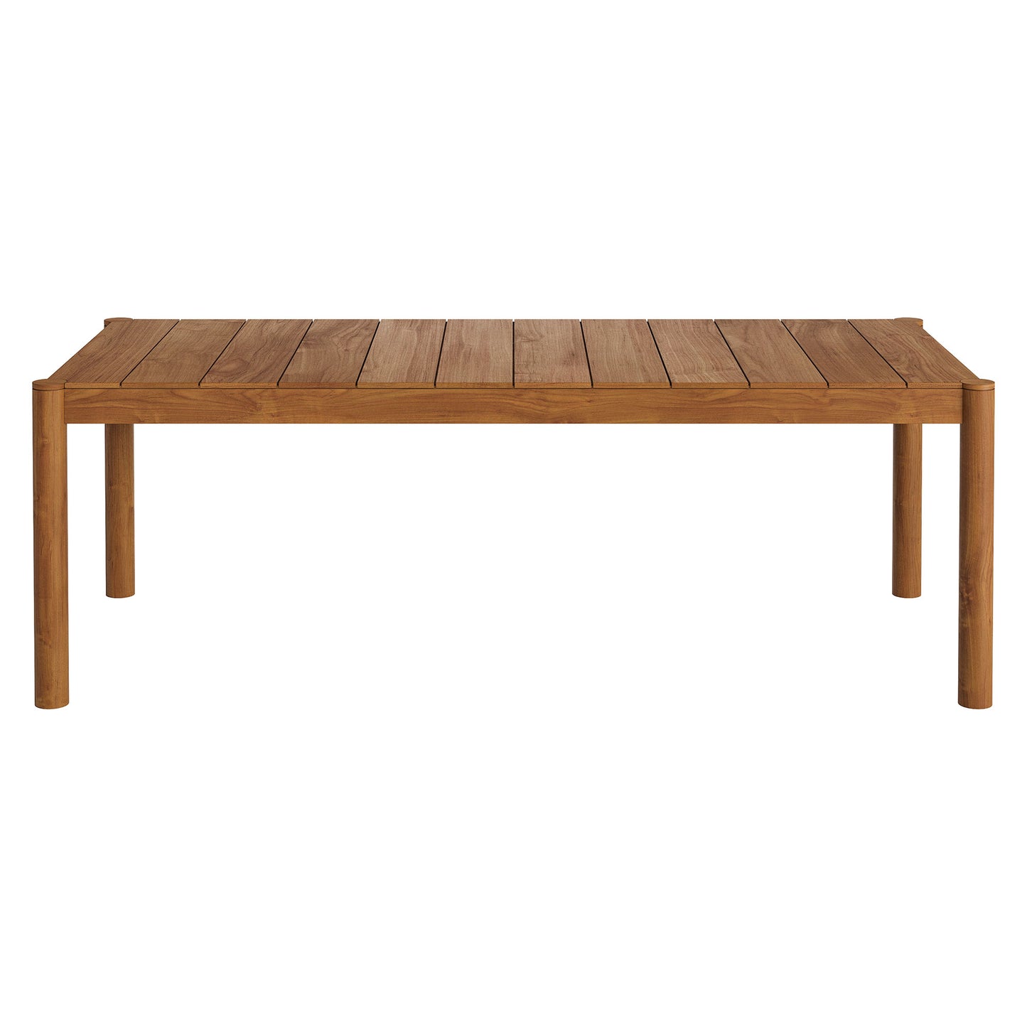 Lyric 7 Piece Outdoor Patio Teak Wood Dining Set in Natural Sail