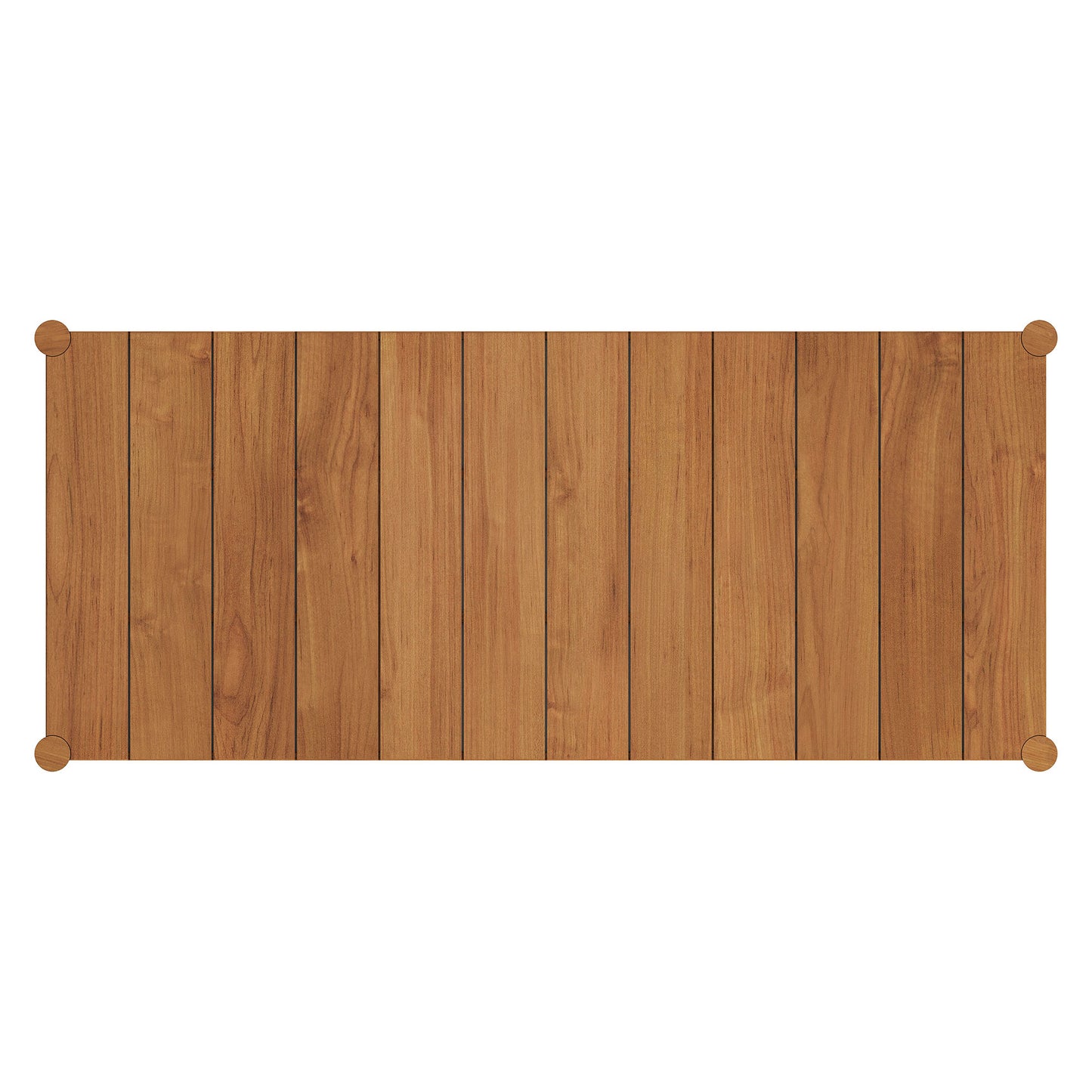 Eleni 89-Inch Outdoor Patio Teak Wood Dining Table by Furniture for America