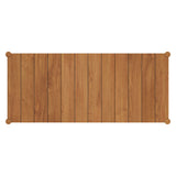 Lyric 89-Inch Outdoor Patio Teak Wood Dining Table in Natural