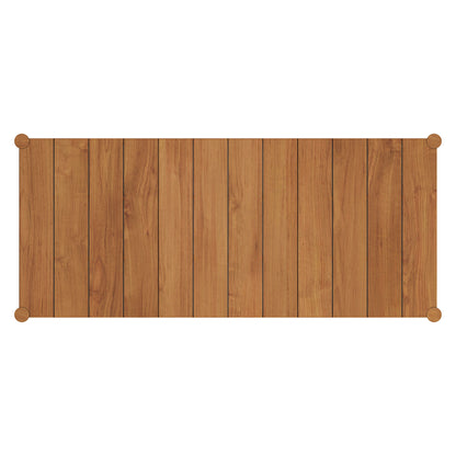 Eleni 89-Inch Outdoor Patio Teak Wood Dining Table by Furniture for America