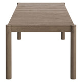 Lyric 7 Piece Outdoor Patio Teak Wood Dining Set in Weathered Gray Flint