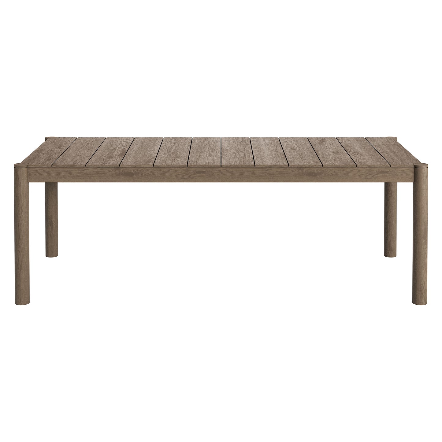 Lyric 7 Piece Outdoor Patio Teak Wood Dining Set in Weathered Gray Flint