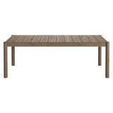 Lyric 7 Piece Outdoor Patio Teak Wood Dining Set in Weathered Gray Flint