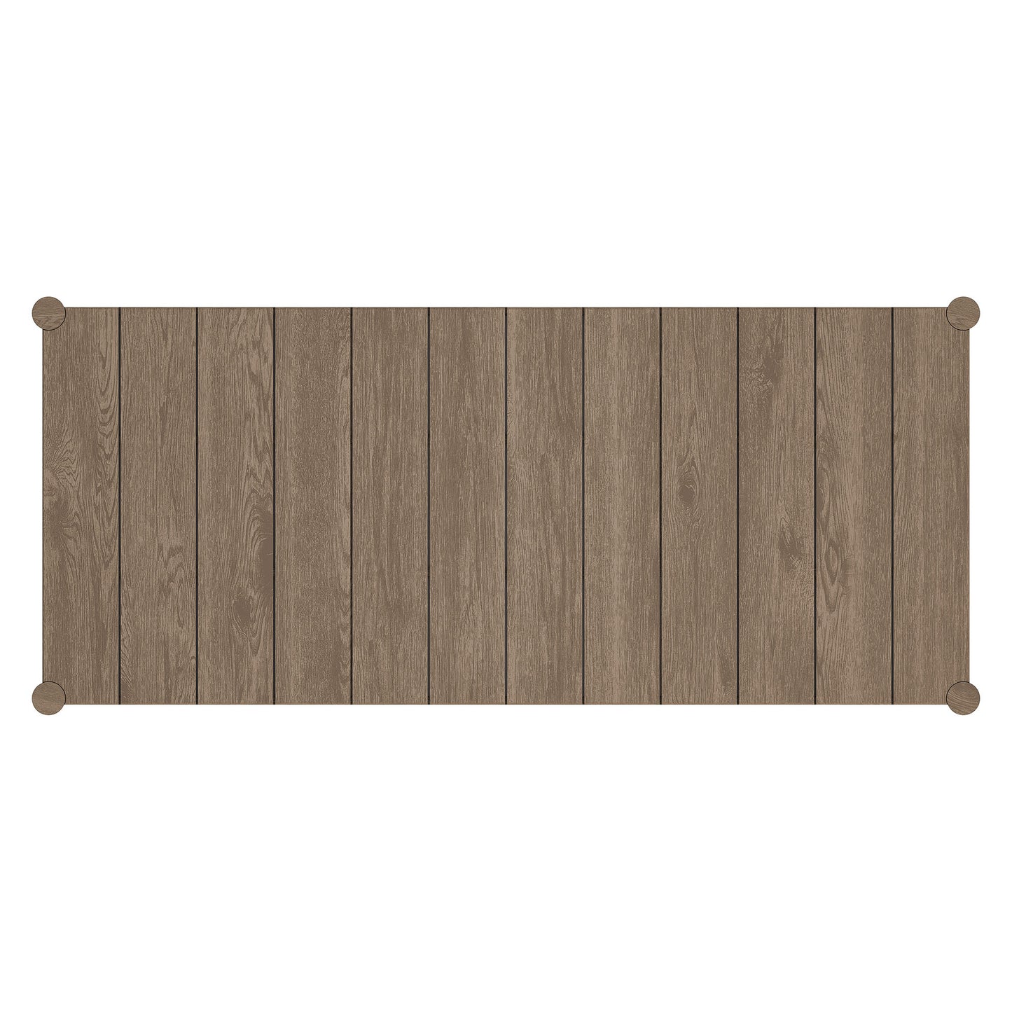 Eleni 89-Inch Outdoor Patio Teak Wood Dining Table by Furniture for America