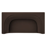 Drift 67" Curved Back Performance Velvet Loveseat in Chocolate Brown